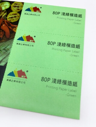 【A4】印表機專用淺綠模造紙標籤